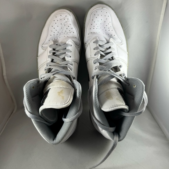 Nike Air Jordan 1 Mid Athletic Shoes - White Cement - Men's size 12 - Picture 11 of 16